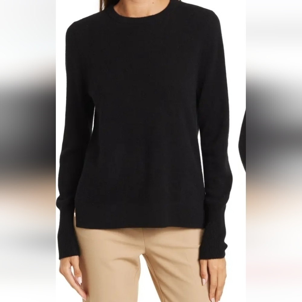 MAGASCHONI Black Crew Neck Cashemere Sweater